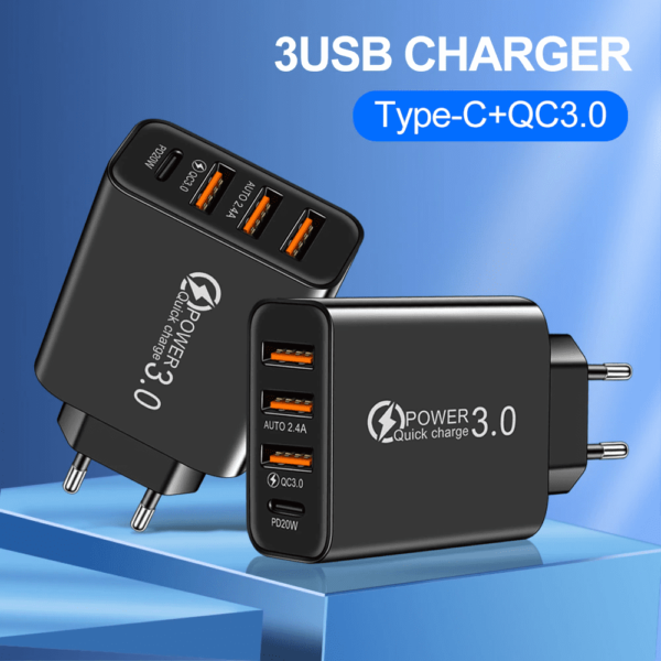 Cargador Triple USB