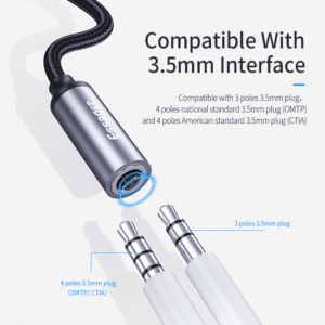 USB C plug audio para audifono