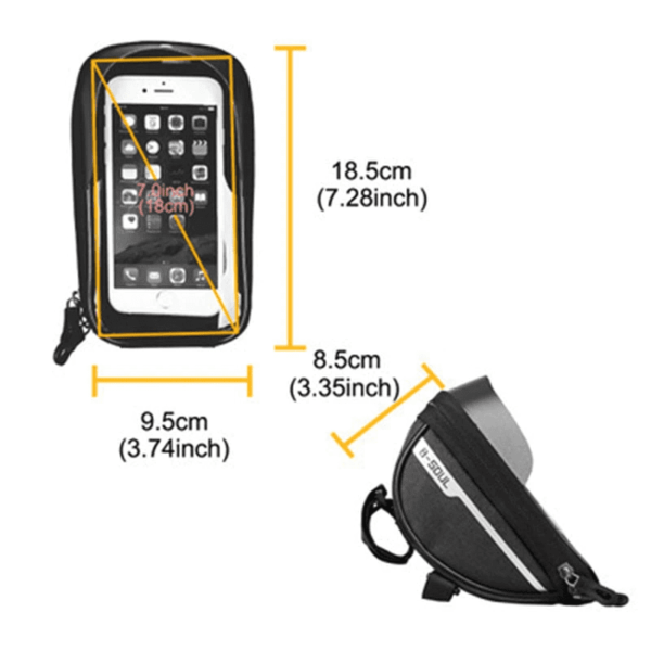 Bolsa De Bicicleta Celular Impermeable - Imagen 7