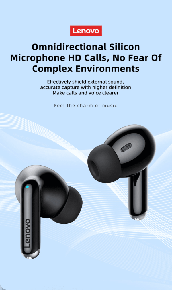 Auriculares Lenovo Xt88 Bluetooth 5.3 Control Táctil - Imagen 12