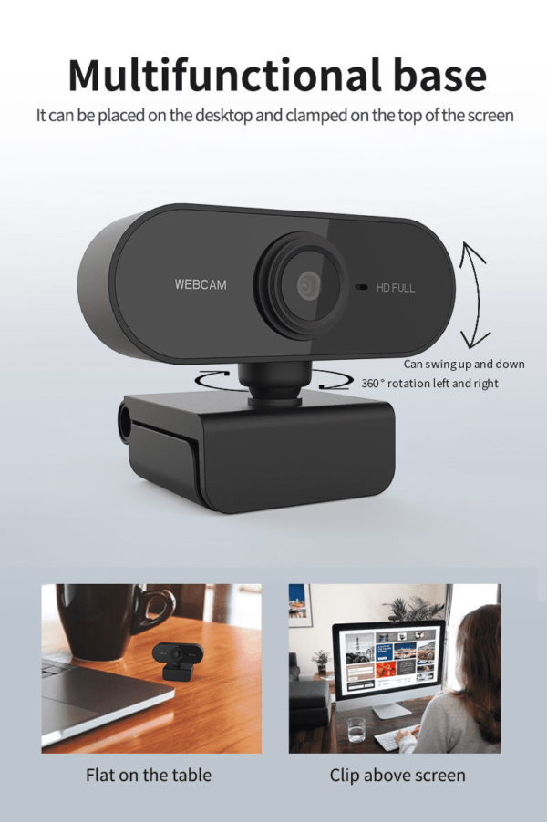 Cámara Web Full Hd 1080p Con Micrófono - Imagen 4