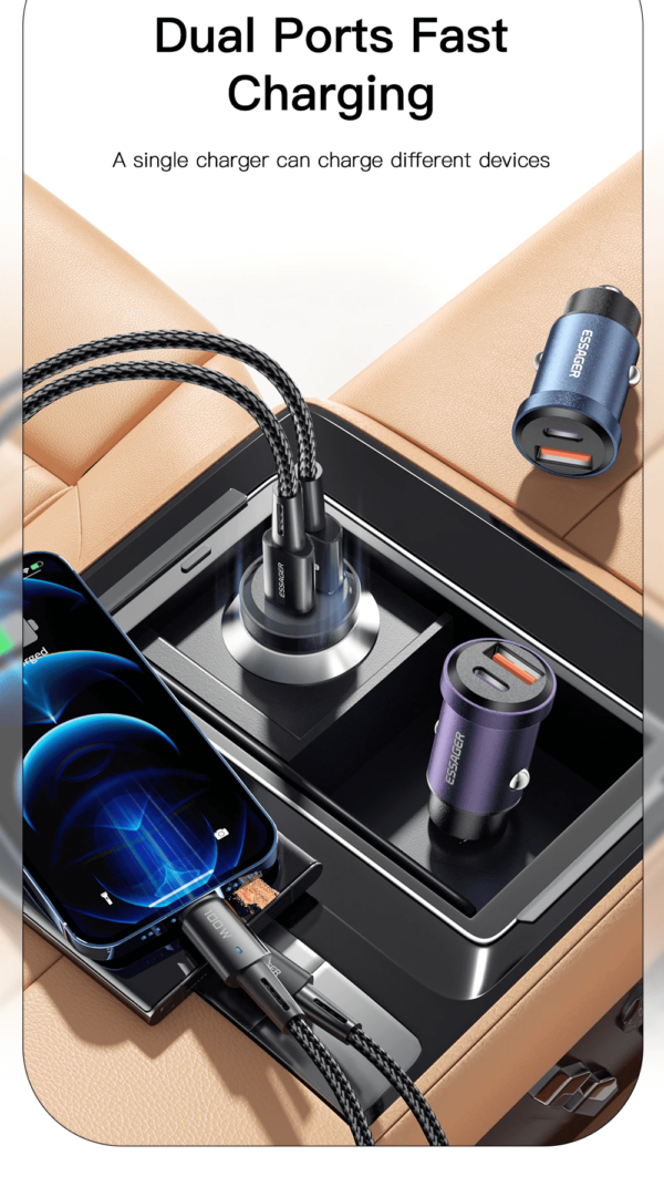 Cargador Usb Para Auto - Imagen 3