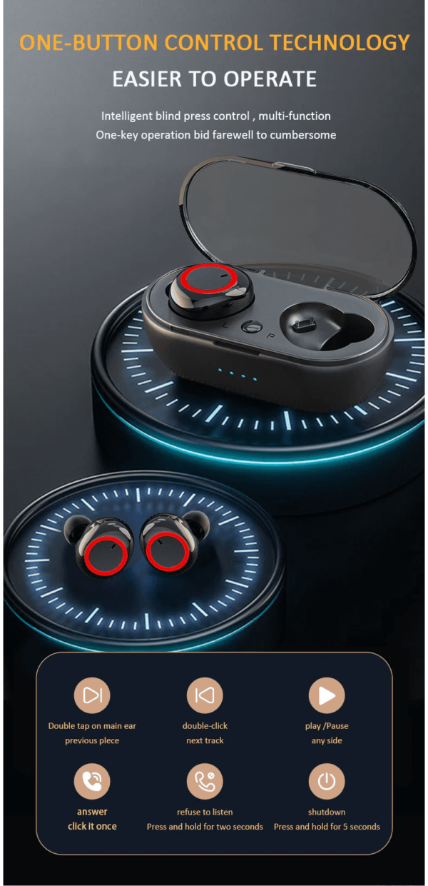Auriculares Bluetooth Y50 - Imagen 5