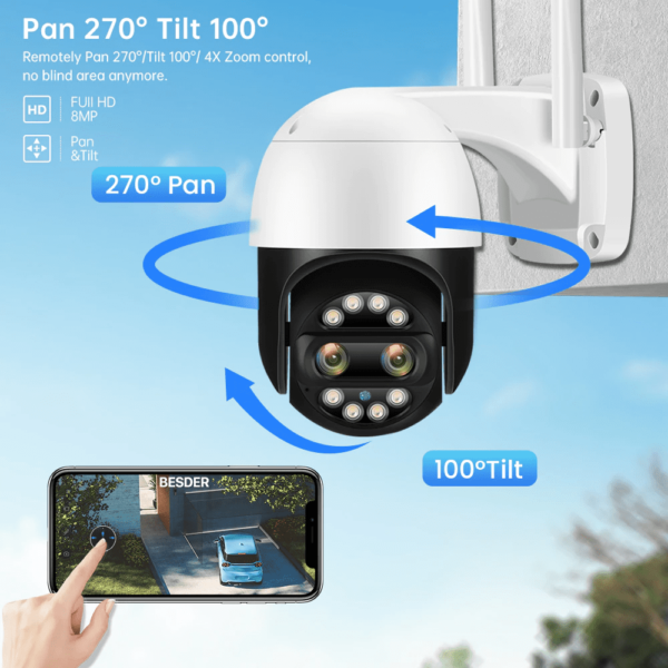 Cámara De Seguridad 4k Con Zoom - Imagen 7