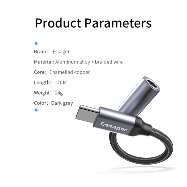 USB C plug audio para audifono - Imagen 4
