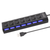 Extensión Usb Multiple Con 7 Interruptores