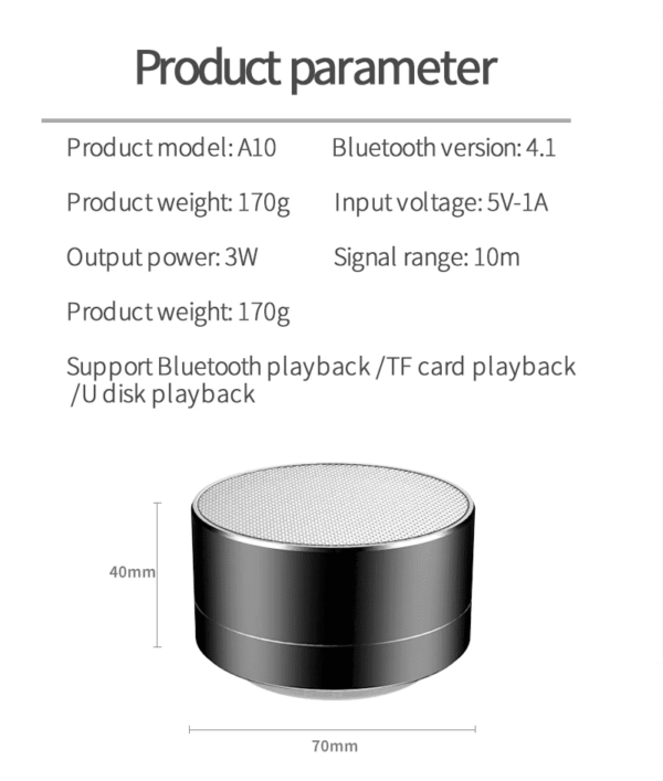 Parlante Bluetooth Negro - Imagen 9