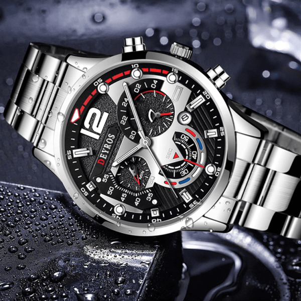 Reloj De Acero Brillante Elegante - Imagen 7