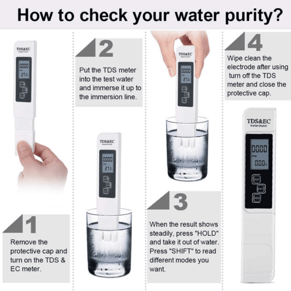 Medidor Digital Temperatura Y Pureza Agua - Imagen 5