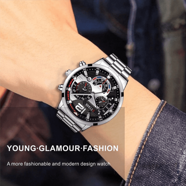 Reloj De Acero Brillante Elegante - Imagen 3