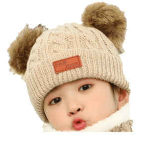 Gorro Lana Bebe Colo Beige