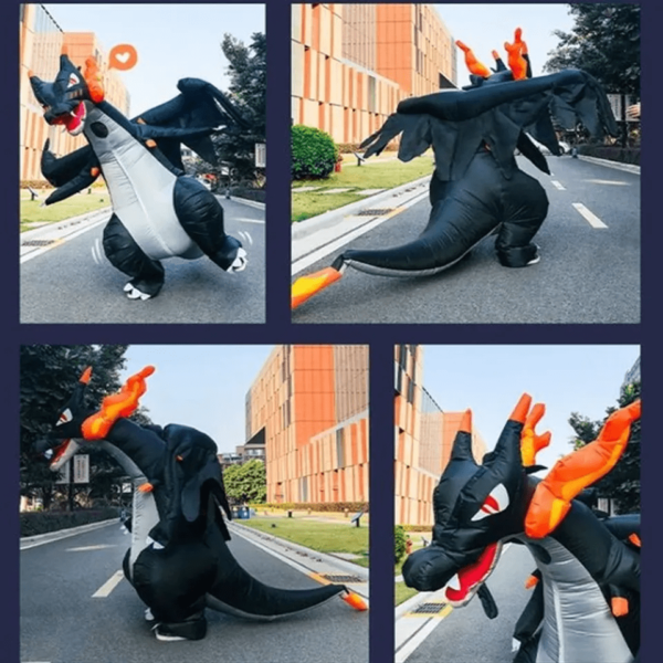 Disfraz de Charizard Inflable Divertido - Imagen 2