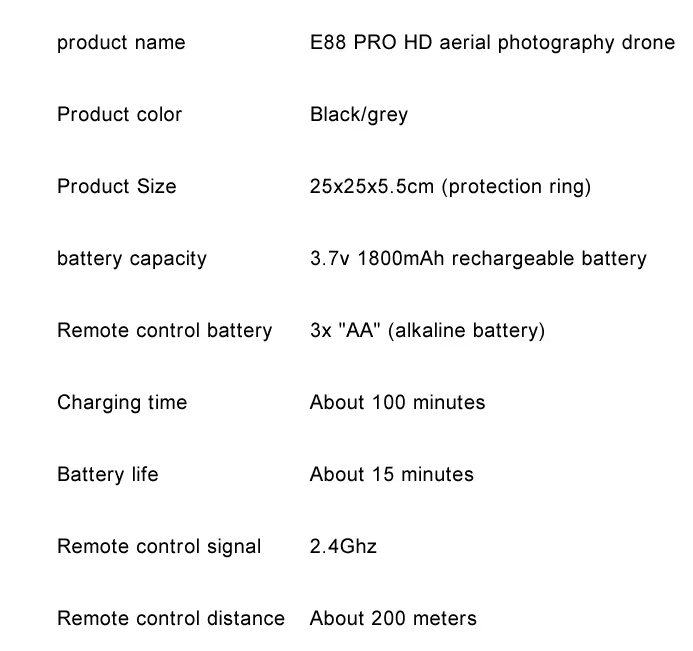 2023 E88Pro RC Drone 4K Professional With 1080P Wide Angle HD Camera Foldable - Imagen 3