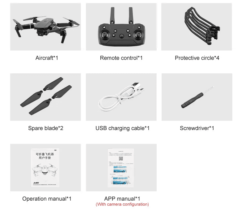 2023 E88Pro RC Drone 4K Professional With 1080P Wide Angle HD Camera Foldable - Imagen 2