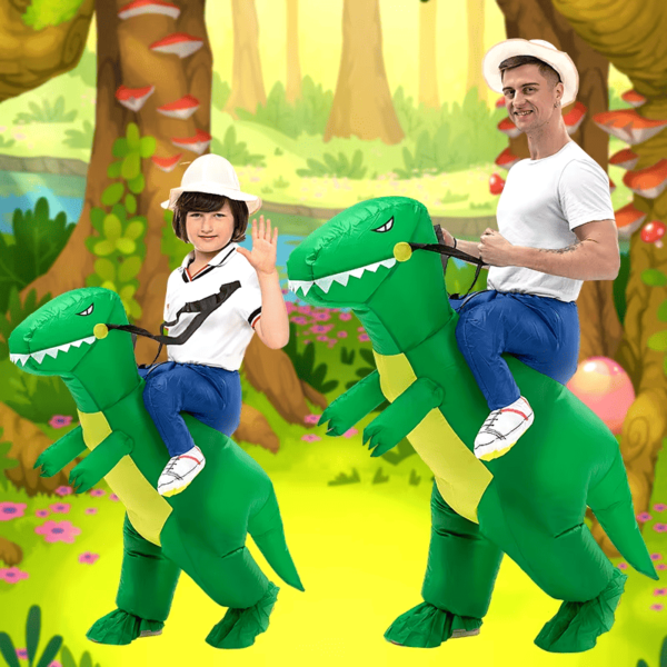Disfraz de Dinosaurio Cavalgando Divertido - Imagen 5