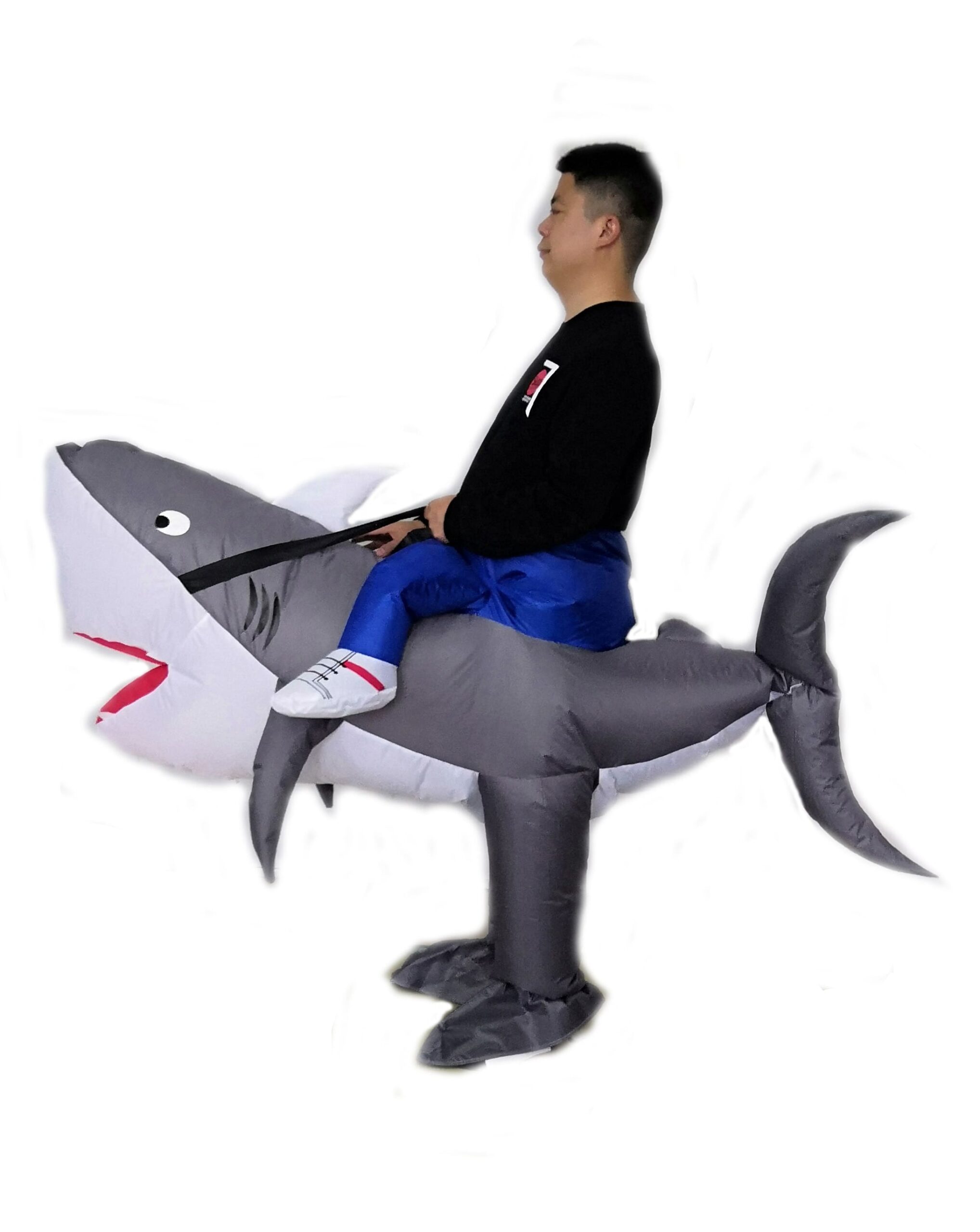 Disfraz de Tibur贸n 馃 Inflable Divertido - Imagen 4
