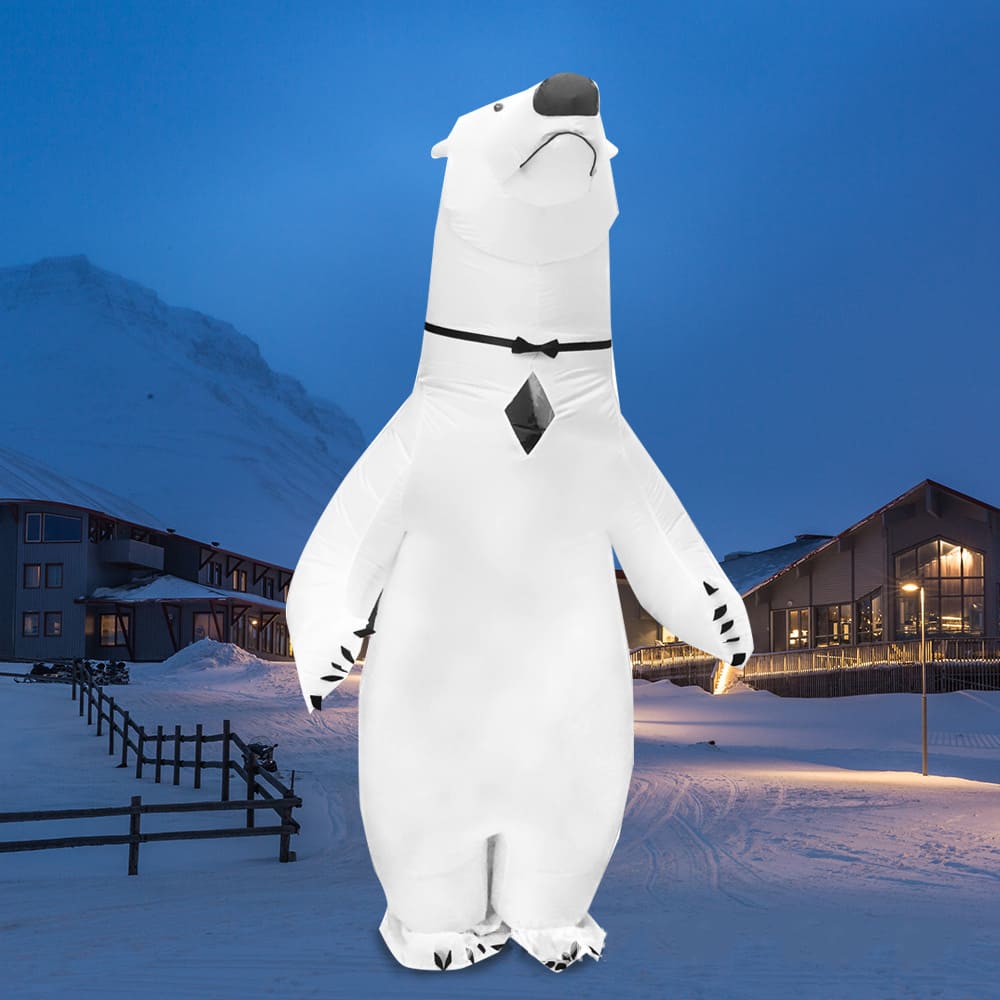 Disfraz de Oso Polar 🐻❄️ Blanco Divertido