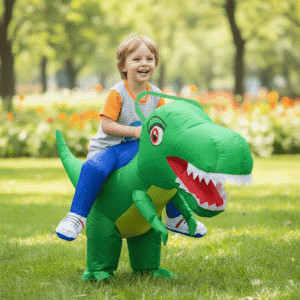 Dinosaurio Montado Inflable Niño Divertido